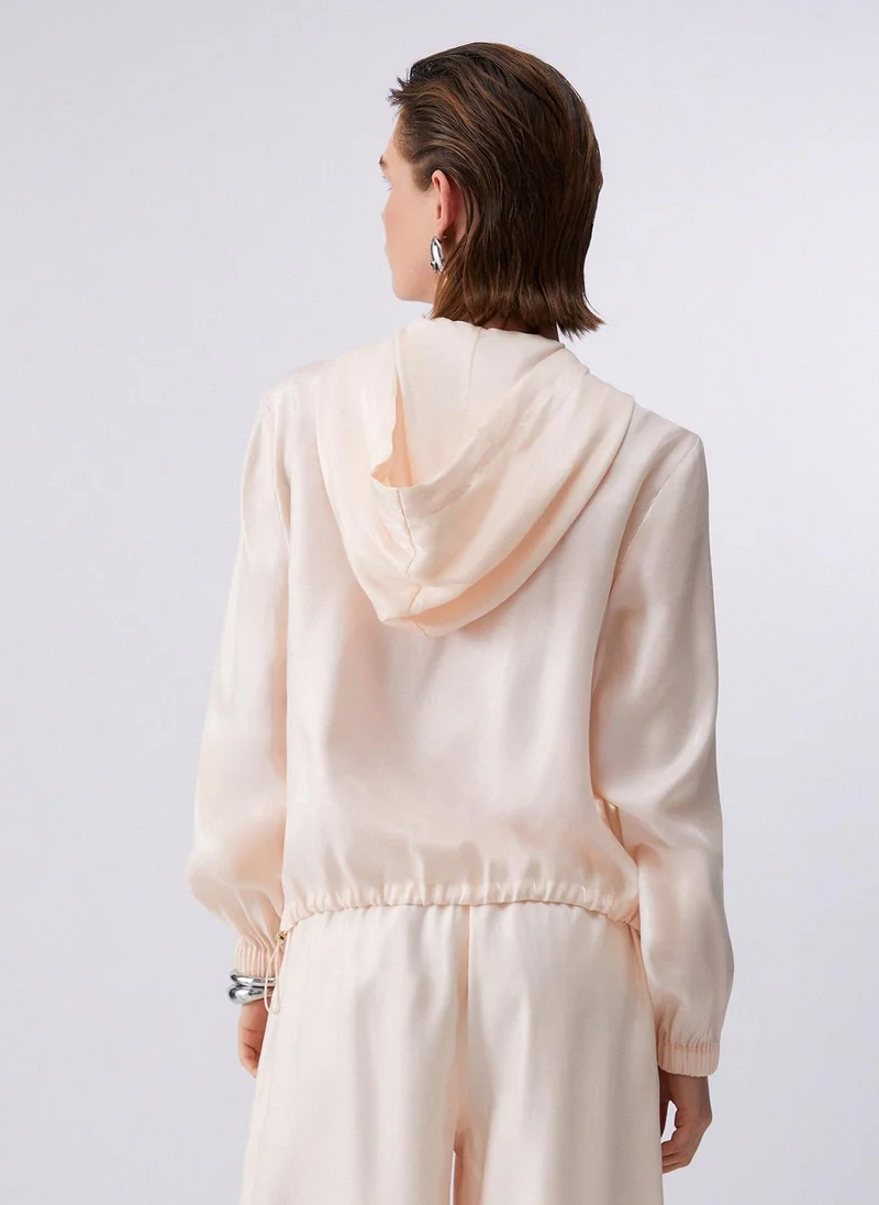 Liu Jo Laminated hooded jacket